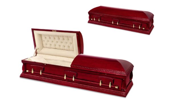 Rose Wood Deluxe Coffin - Image 2